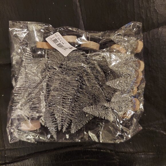 Silver Mini Christmas Trees [Set of 12] - Picture 2 of 3